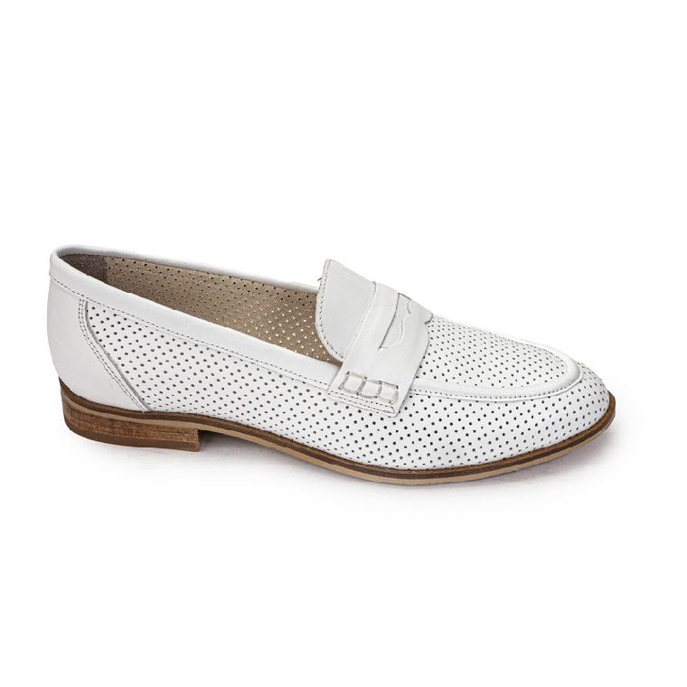 Мокасины жен. 108426-white кожа-кожа белый